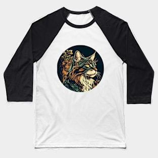 Funny Cat Vintage PewPewPew - Love Cats Baseball T-Shirt